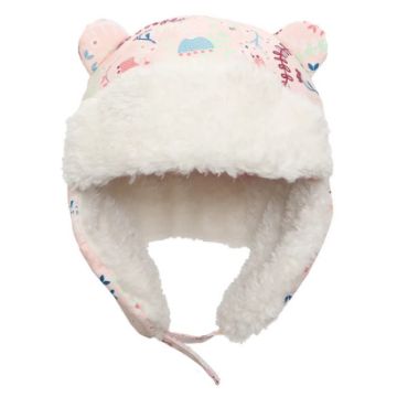 Picture of FlapJackKids Trapper Hat - Floral - Pink