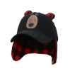 Picture of FlapJackKids 3D Cap With Earflaps - Black Bear