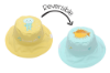 Picture of FlapJackKids Reversible Baby & Kids Sun Hat - Fish & Jellyfish