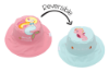 Picture of FlapJackKids Reversible Baby & Kids Sun Hat - Mermaid & Seahorse