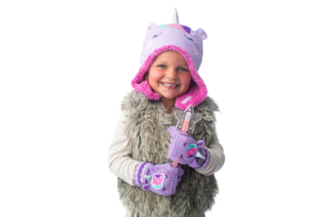 Picture of Flapjackkids Knitted Fingerless Gloves with Mitten Flap