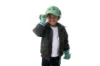 Picture of FlapJackKids 3D Cap With Earflaps - Dino Green