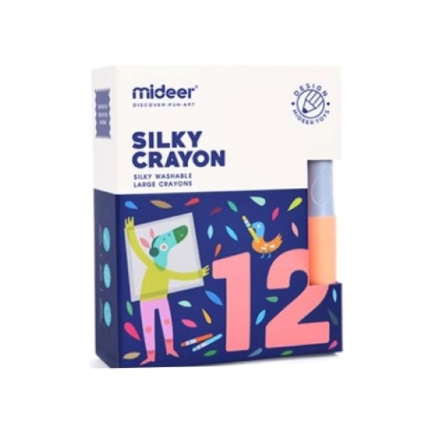 Picture of Mideer Silky Professional Crayons 12 Colours